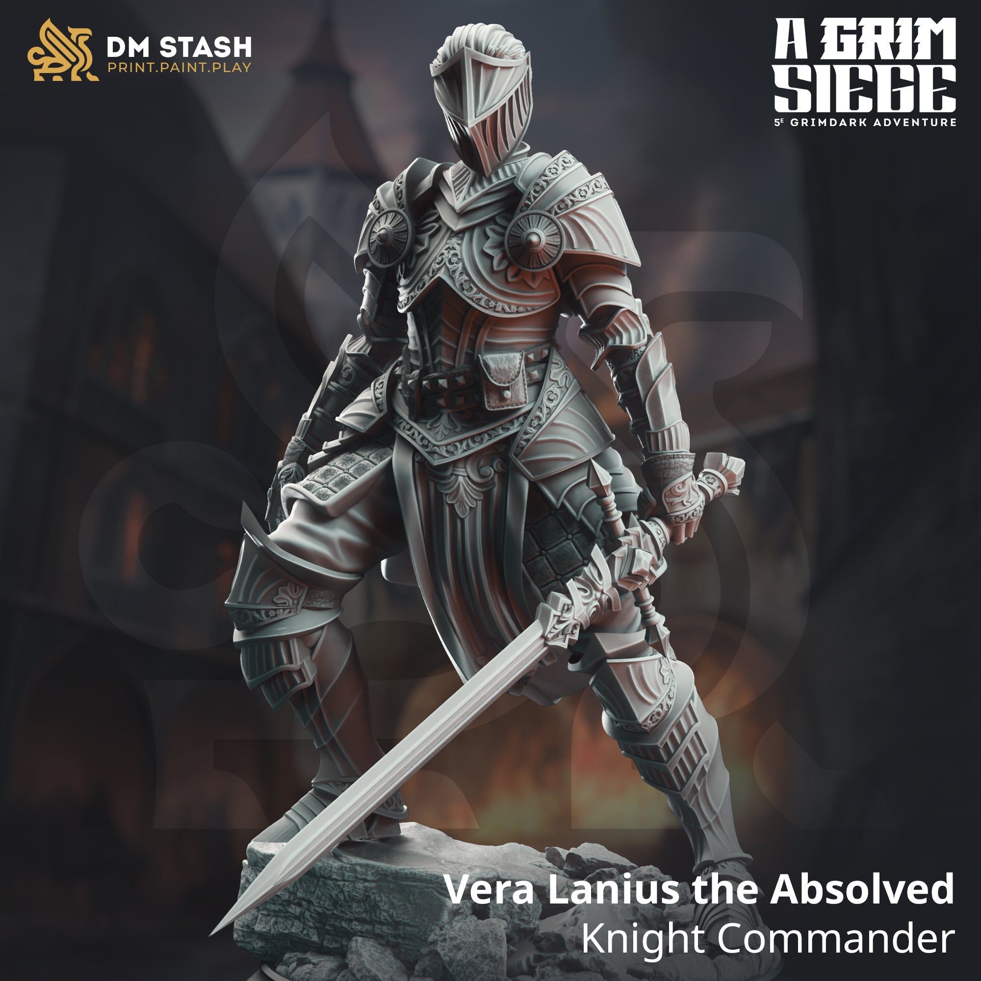 Vera Lanius the Absolved, Knight Commander (Female Human Paladin) Main image