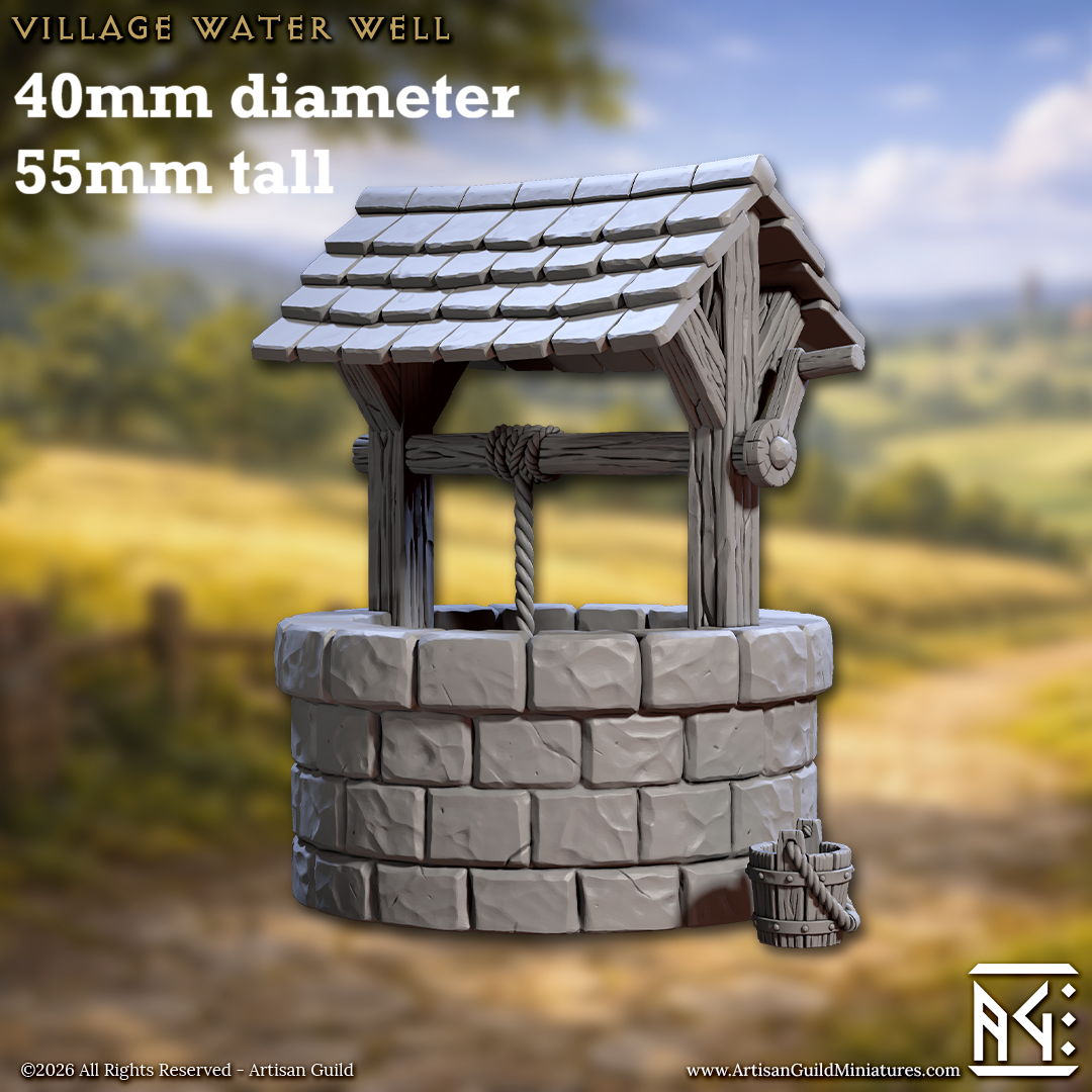 Village Water Well + Bucket (Scatter Terrain) Main image