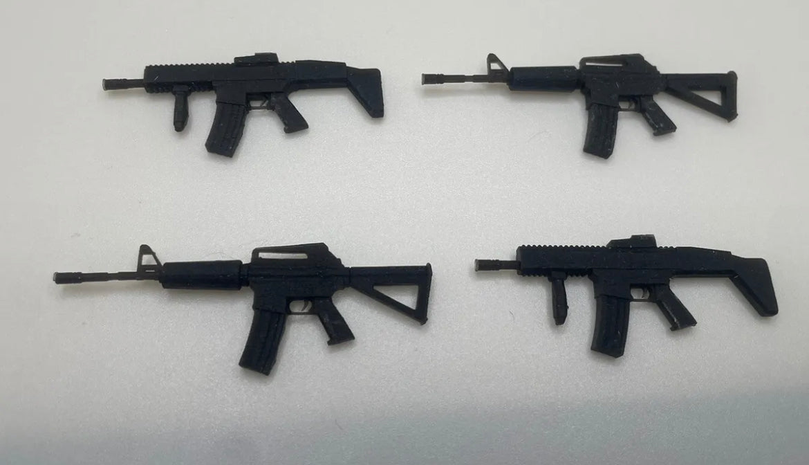 Vintage Hasbro GI Joe Rifle Gun Lot Set 4x 3.75” Action Figure Custom 1:18