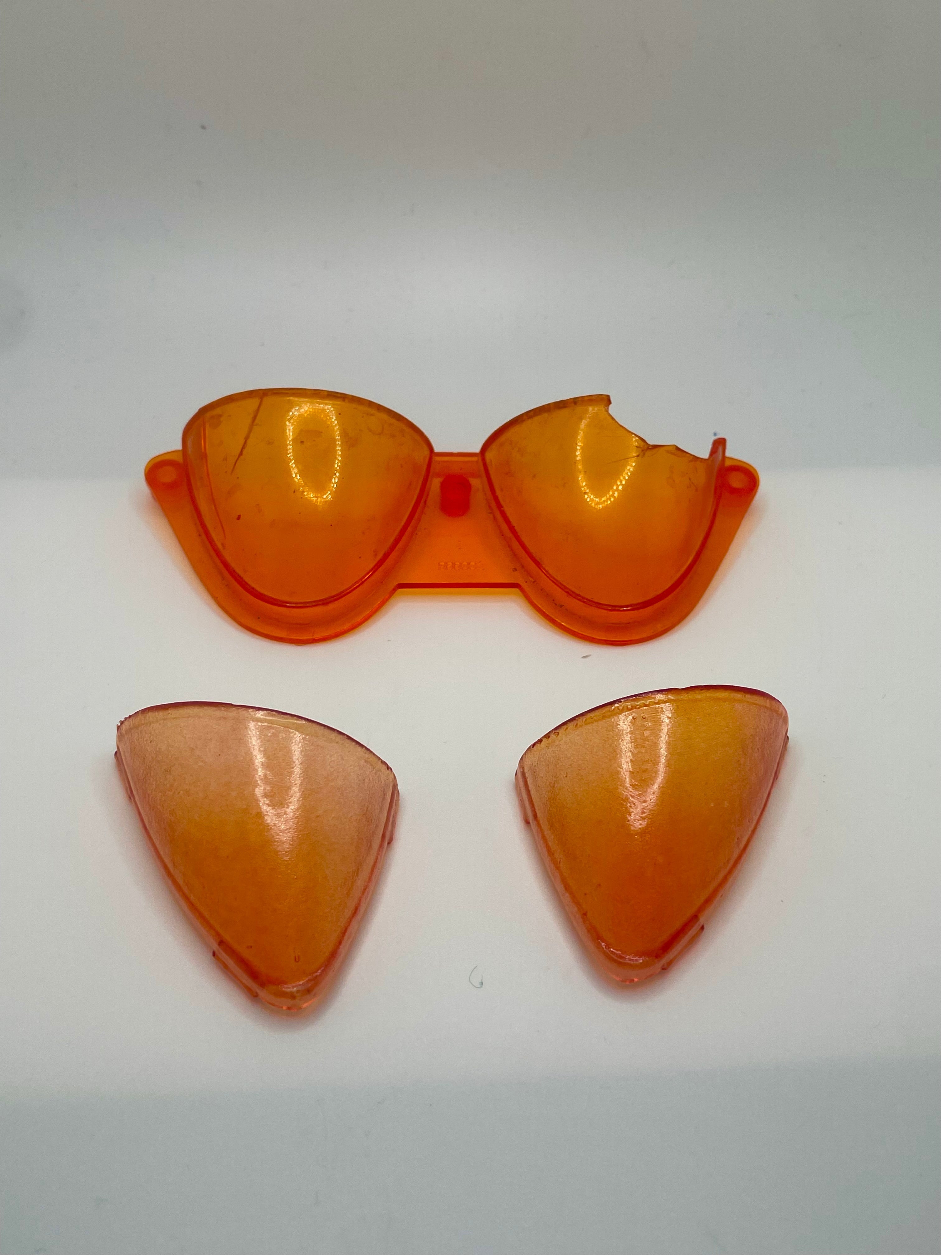 Vintage Kenner DC Super Powers Batmobile Front Windshields Set 1984 Repro Part - Collectors World Toys