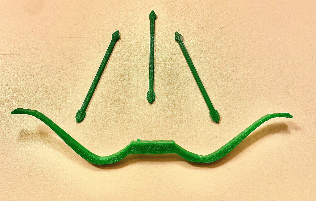 Vintage Kenner DC Super Powers Green Arrow Bow & Arrows Repro Part 1984 1985 - Collectors World Toys