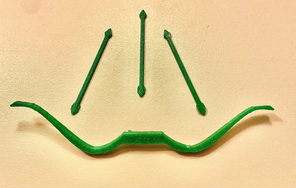 Vintage Kenner DC Super Powers Green Arrow Bow & Arrows Repro Part 1984 1985