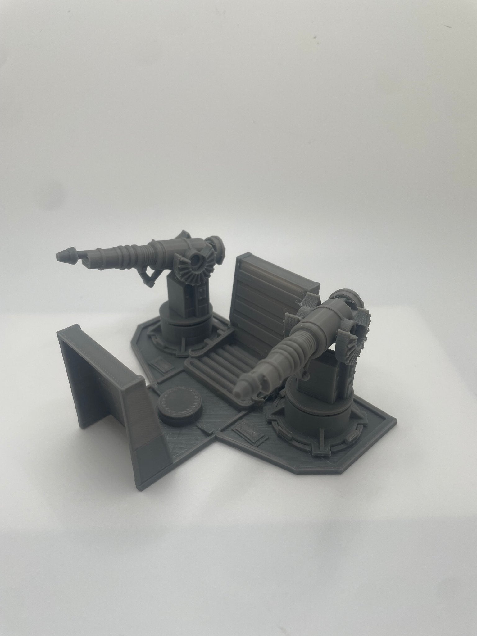 Vintage Star Wars Kenner Rebel Transport Cannons Mount & Base Repro Part 1982 Main image