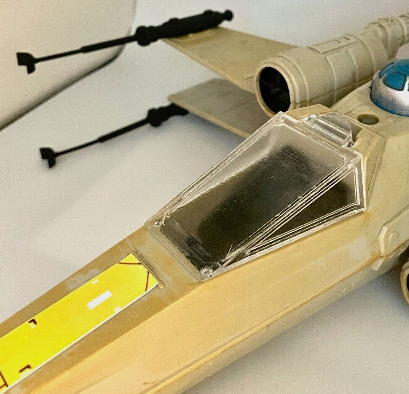 Vintage Star Wars Kenner X Wing Canopy & Laser Cannons Set Repro 1978 1995