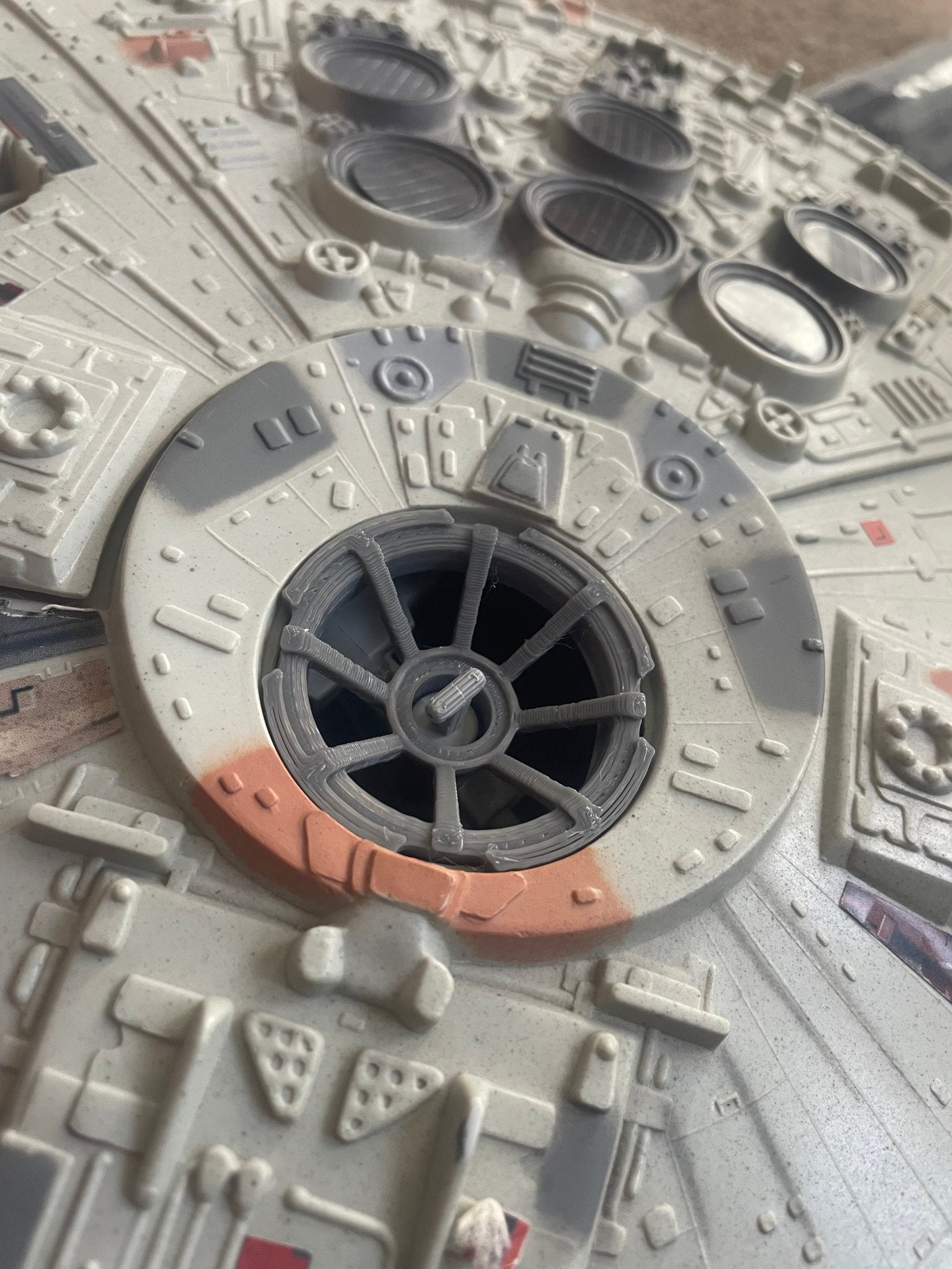 Vintage Star Wars Legacy Millennium Falcon Gun Turret Window Glass Part Repro Main image