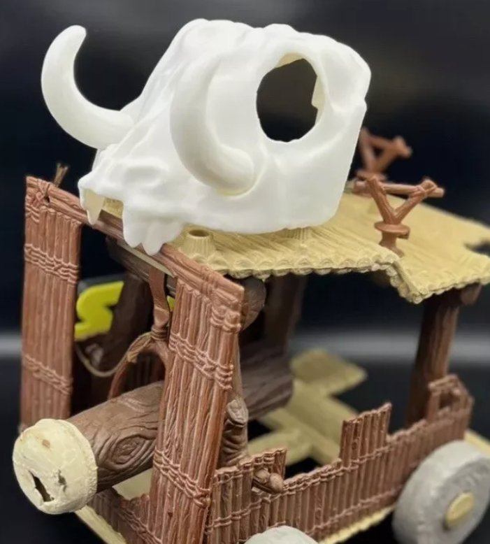 Vintage Star Wars POTF Ewok Battle Wagon Skull Repro Replacement Part Kenner Toys from Ewok Cartoon