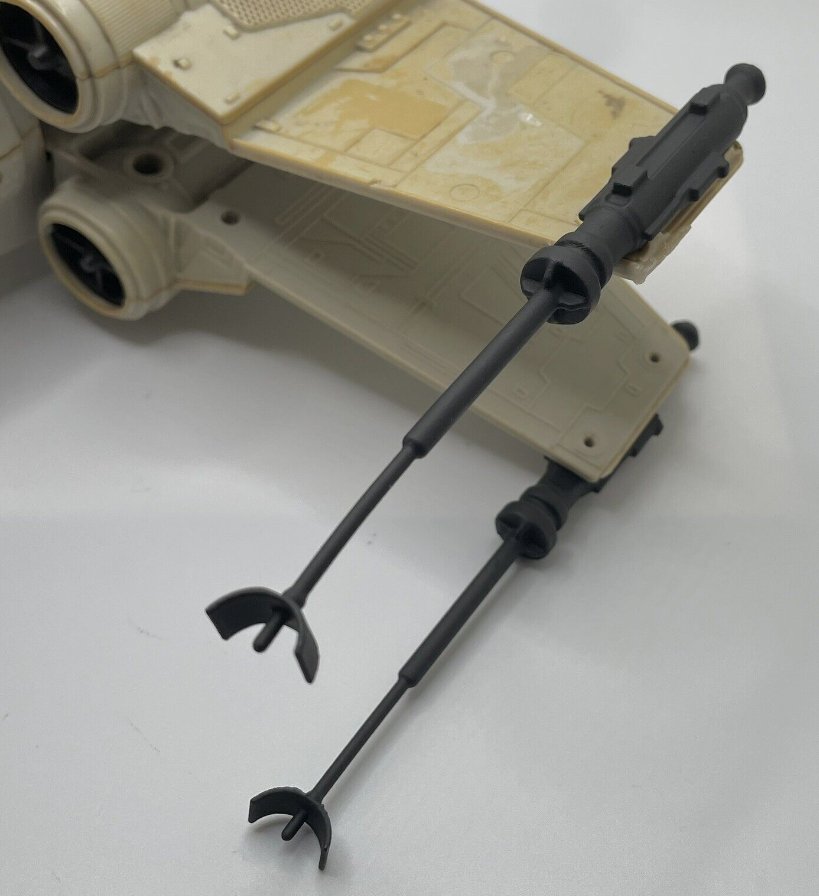 Vintage Star Wars X Wing ONE Cannon Reproduction Replacement Part 1978 (NOT FULL SET) Main image