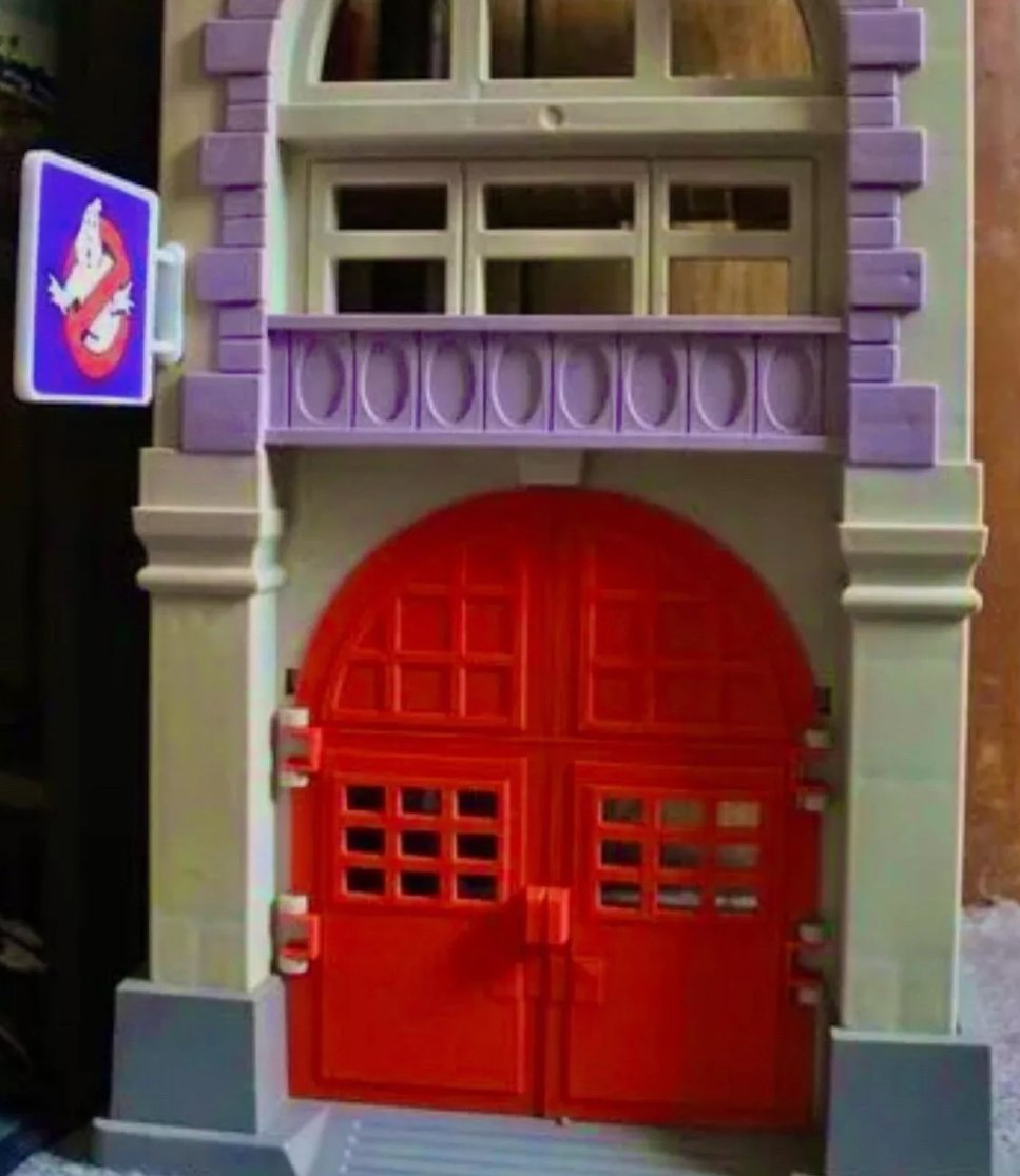 Vintage The Real Ghostbusters Firehouse Door Set REPRO Part Only 1987 Kenner Main image
