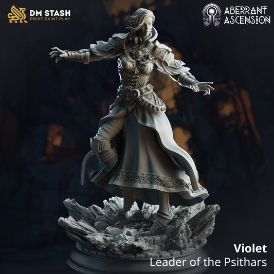Violet, Leader of the Psithars (Female Human Sorcerer)