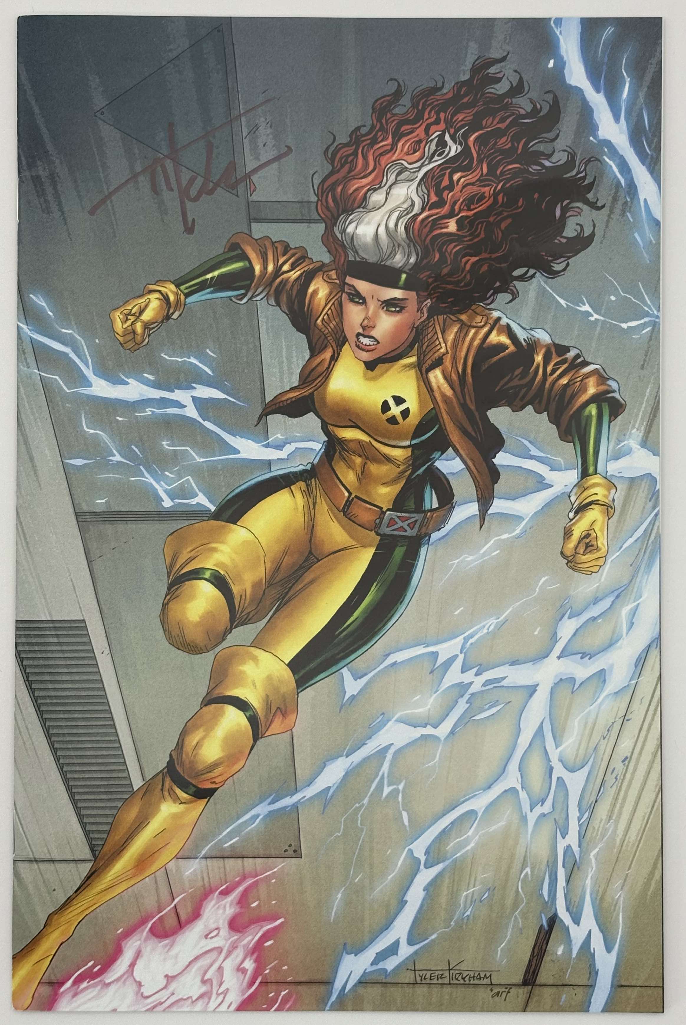 [Signed by Tyler Kirkham] UNCANNY X-MEN #5 Kirkham Unknown Tyler Kirkham Exclusive Virgin Var - Collectors World Toys Main image