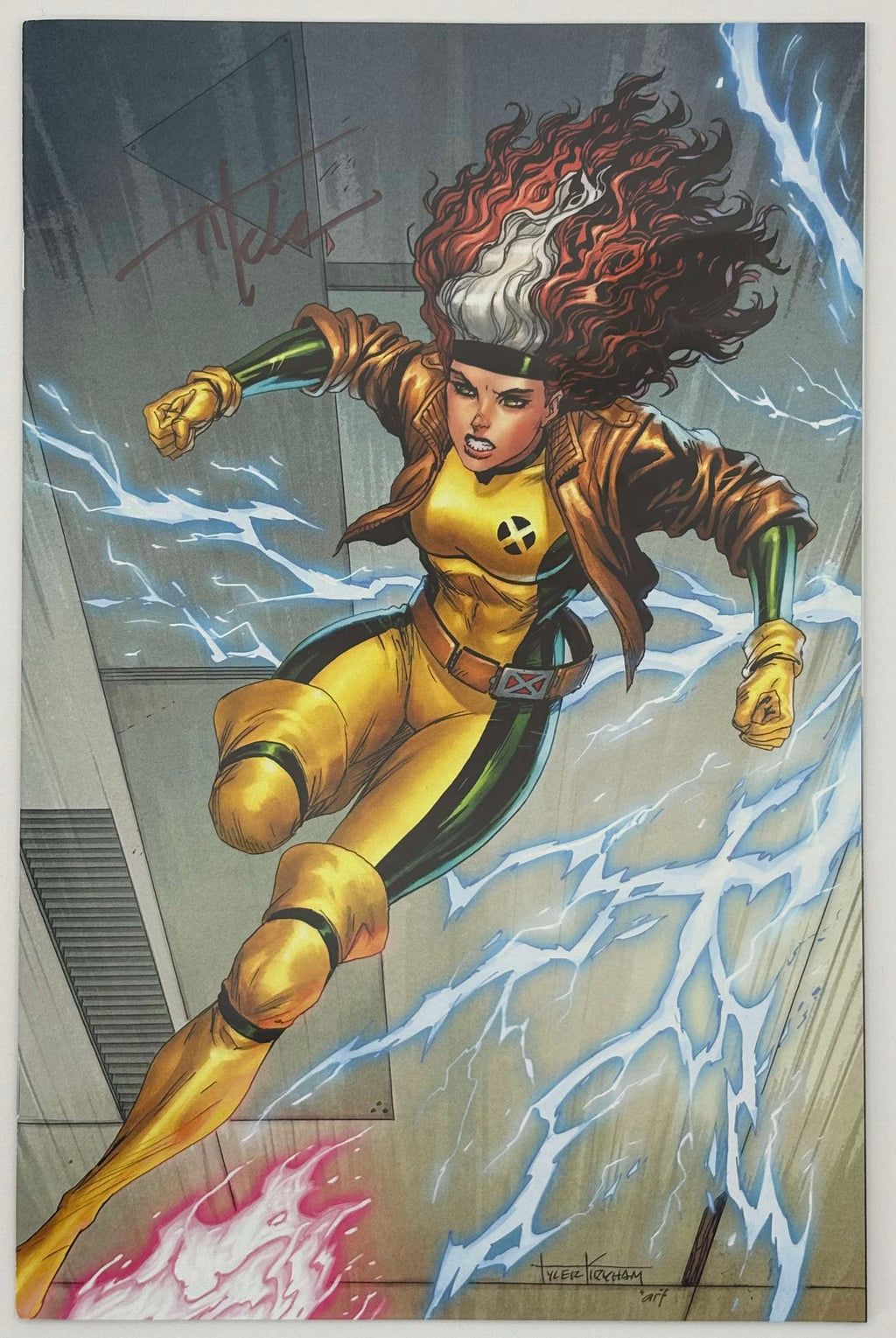 [Signed by Tyler Kirkham] UNCANNY X-MEN #5 Kirkham Unknown Tyler Kirkham Exclusive Virgin Var - Collectors World Toys