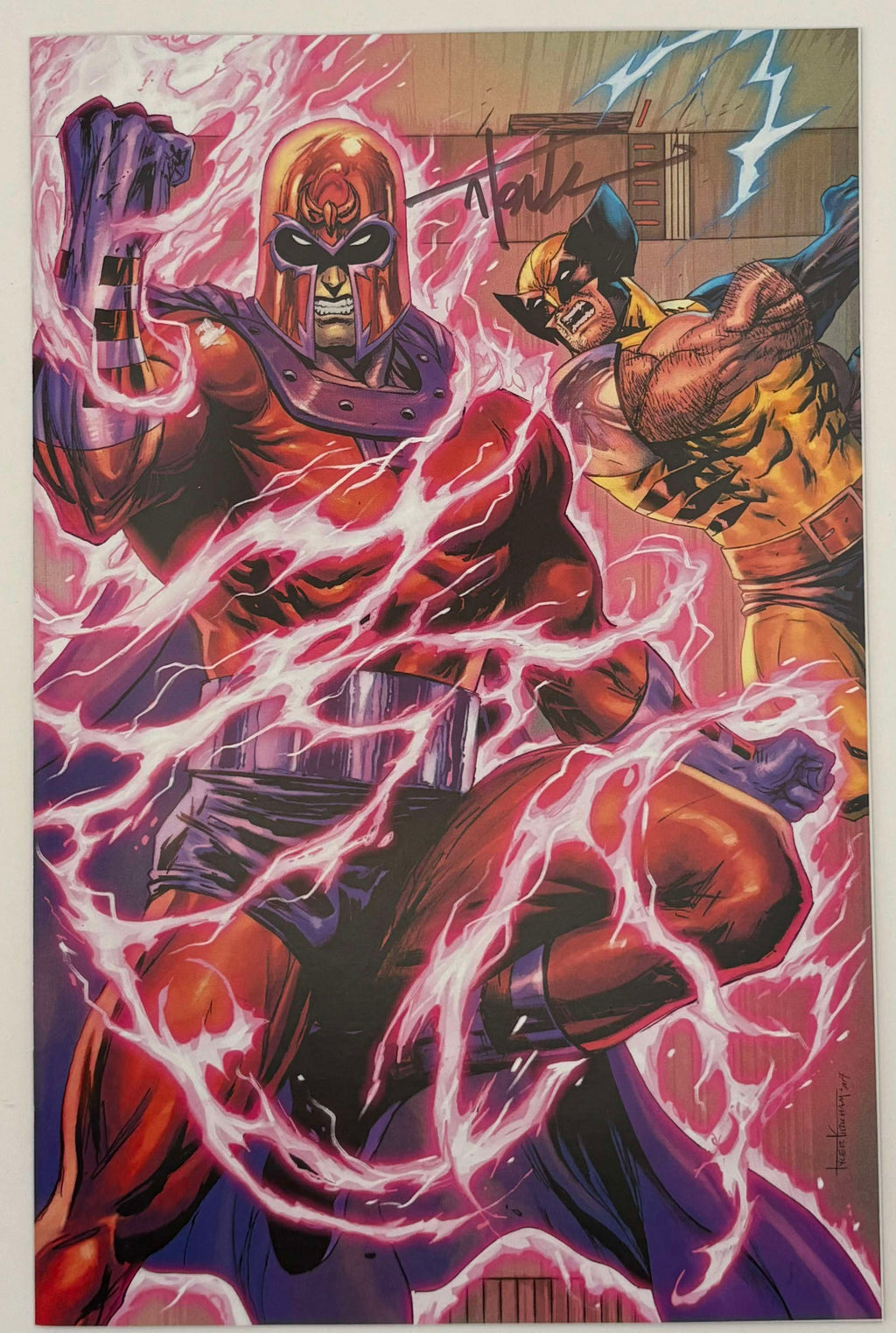 [Signed by Tyler Kirkham] WOLVERINE #2  Unknown Tyler Kirkham Connecting Cover Excl Virgin Var - Collectors World Toys