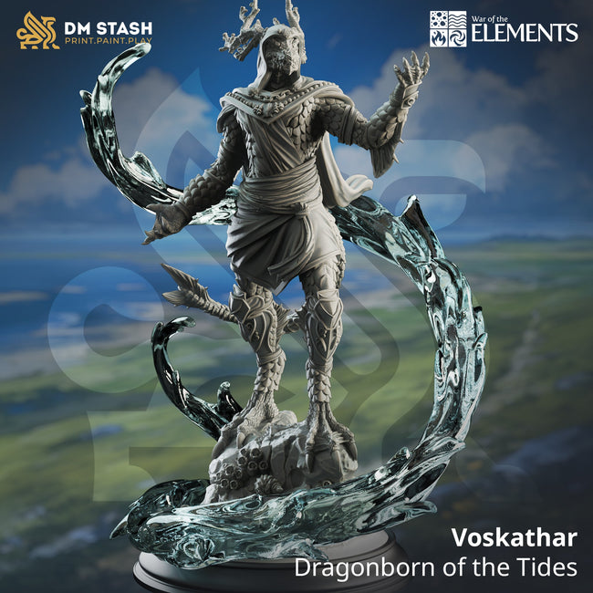 Voskathar, Dragonborn of the Tide (Male Dragonkin Mage) - Hover Image