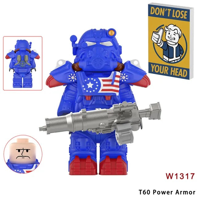 T60 Power Armor Blue - Collectors World Toys Hover Image