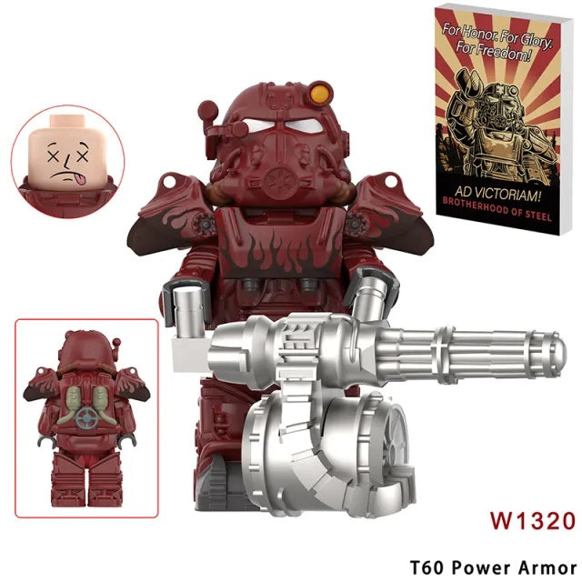 T60 Power Armor Red - Collectors World Toys Hover Image