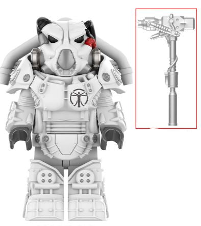 Fallout X-01 Power Armor Minifigure White – Advanced Wasteland Suit Main image