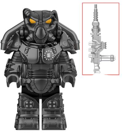 Fallout X-01 Power Armor Minifigure Black – Advanced Wasteland Suit Main image