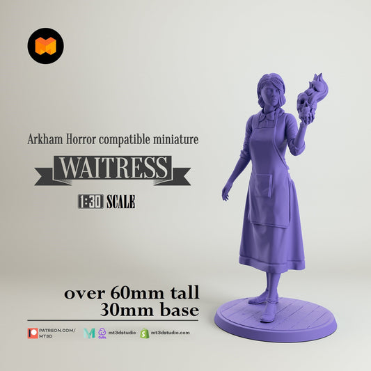 Arkham Compatible Investigator: The Waitress (Agnes Baker)
