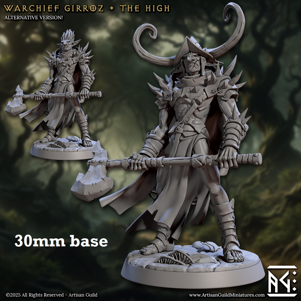 Warchief Girroz, the High (Male Hobgoblin Warlord) -