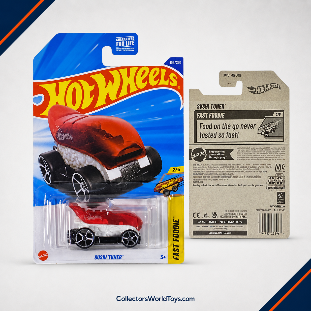 Hot Wheels Sushi Tuner | Fast Foodie Series 2/5 - 106/250