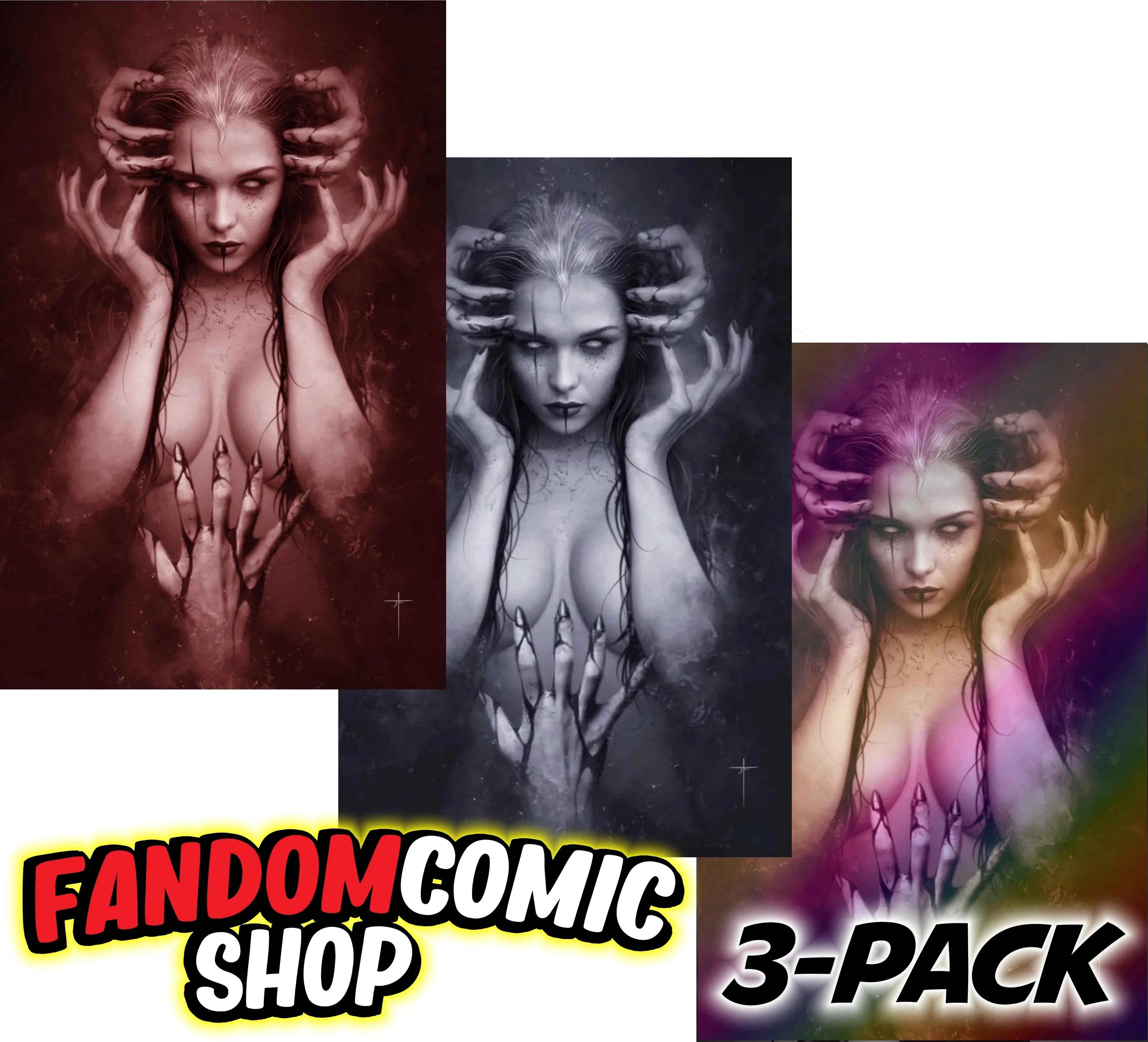 WE DON'T KILL SPIDERS: SEASON OF THE WITCH #1 (JAY FERGUSON EXCLUSIVE VIRGIN VARIANT A,B,C SET) ~ SCOUT COMICS Main image