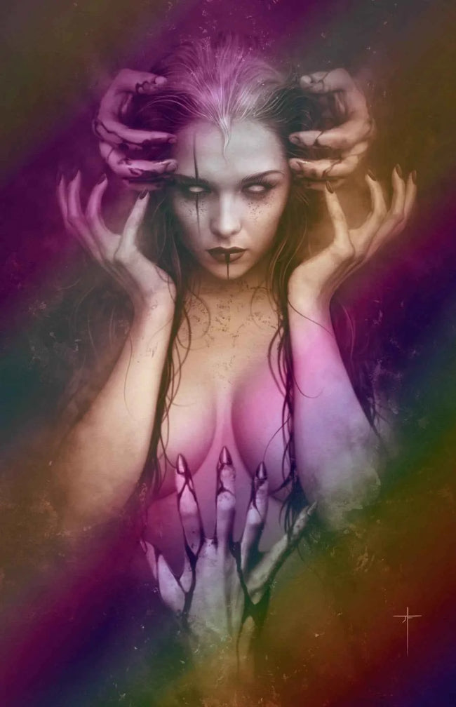 WE DON'T KILL SPIDERS: SEASON OF THE WITCH #1 (JAY FERGUSON EXCLUSIVE FOIL VIRGIN VARIANT C) ~ SCOUT COMICS Hover Image