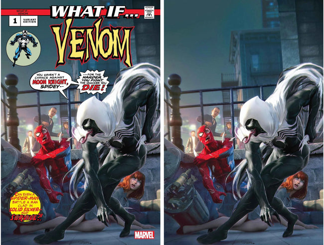 WHAT IF...? VENOM #1 (TIAGO DA SILVA EXCLUSIVE TRADE/VIRGIN VARIANT SET) ~ Marvel Hover Image
