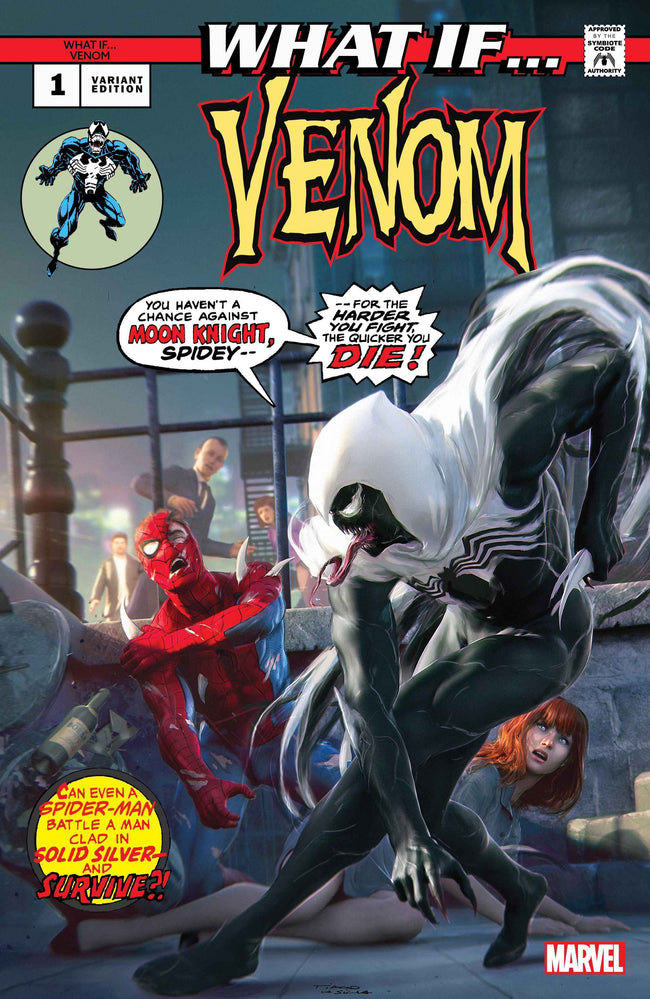 WHAT IF...? VENOM #1 (TIAGO DA SILVA EXCLUSIVE VARIANT) COMIC BOOK ~ Marvel Hover Image