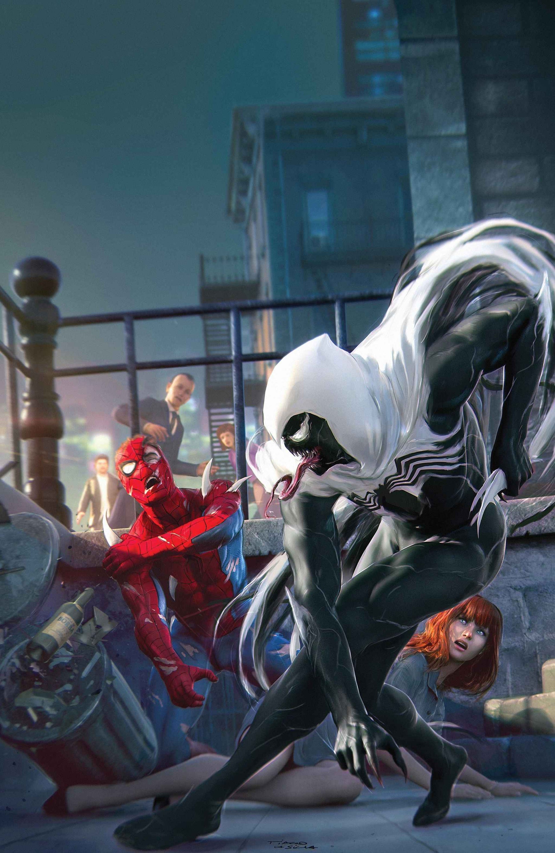 WHAT IF...? VENOM #1 (TIAGO DA SILVA EXCLUSIVE TRADE/VIRGIN VARIANT SET) ~ Marvel