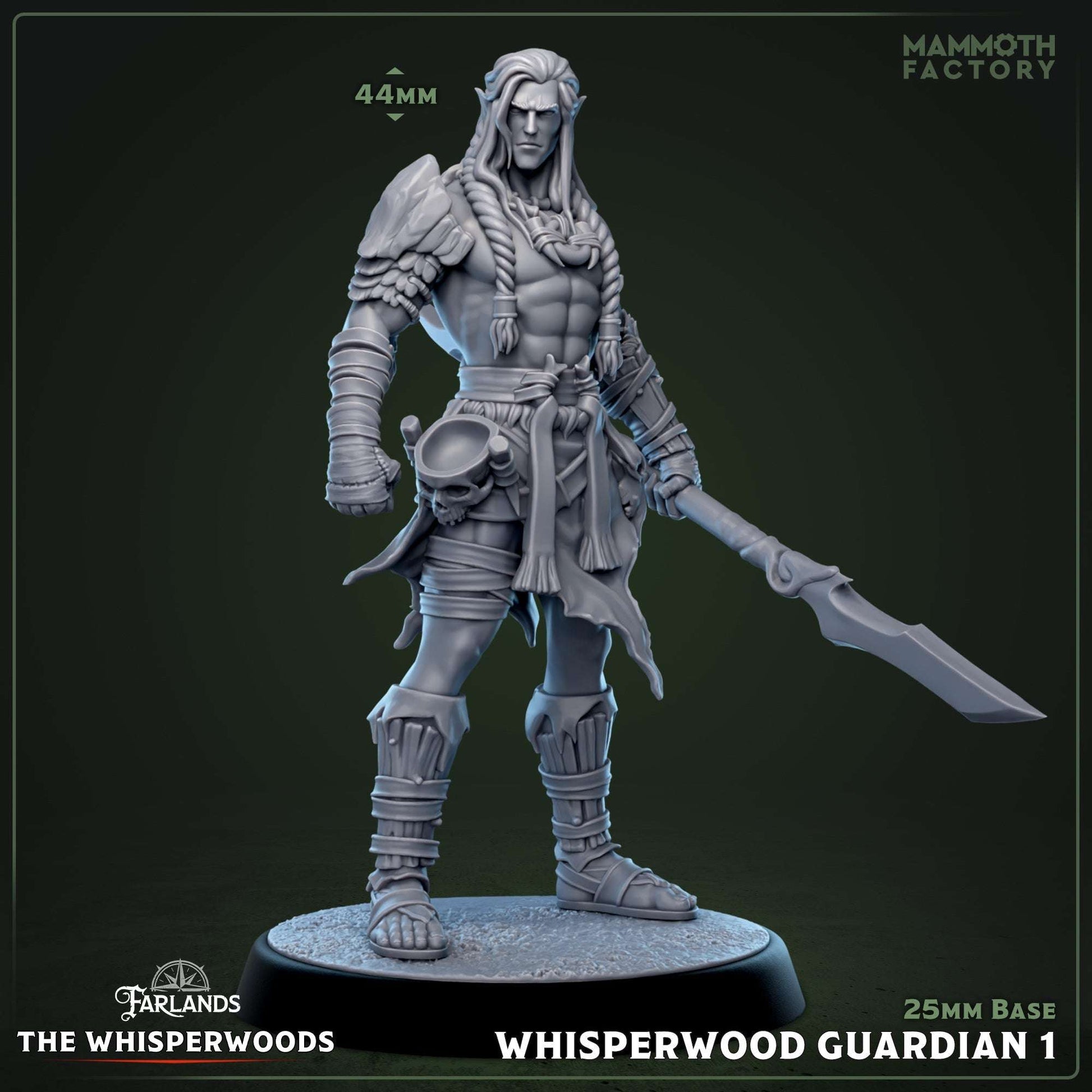 Whisperwood Guardian: Sculpt 1 (Male Wood Elf Fighter)