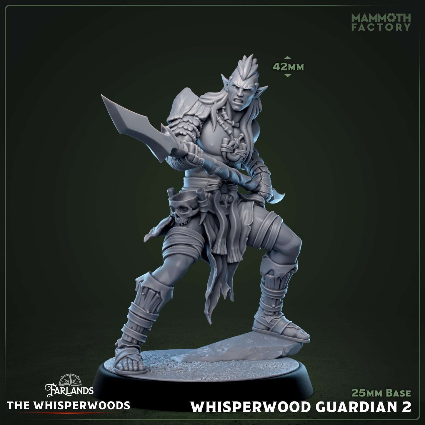 Whisperwood Guardian: Sculpt 2 (Male Wood Elf Fighter)