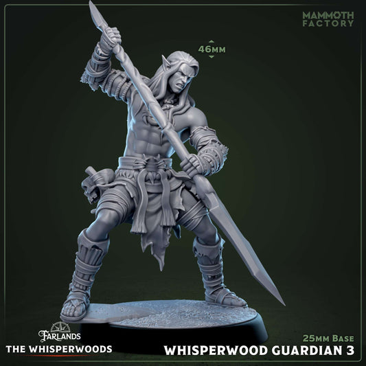 Whisperwood Guardian: Sculpt 3 (Male Wood Elf Fighter)