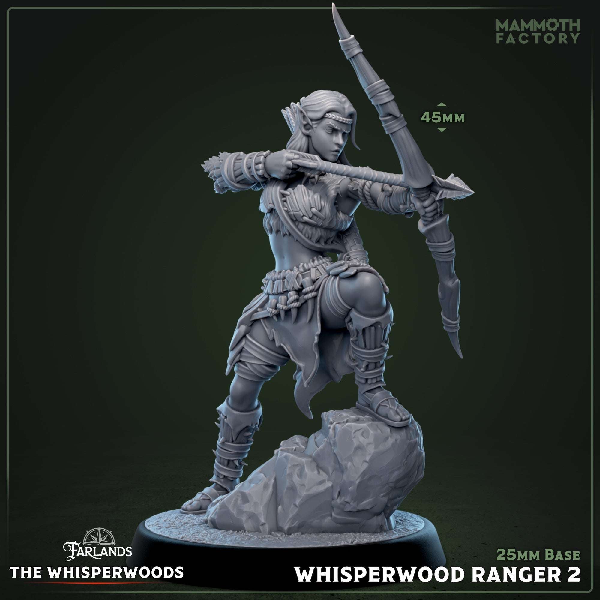Whisperwood Ranger: Sculpt 2 (Female Wood Elf Archer) Main image