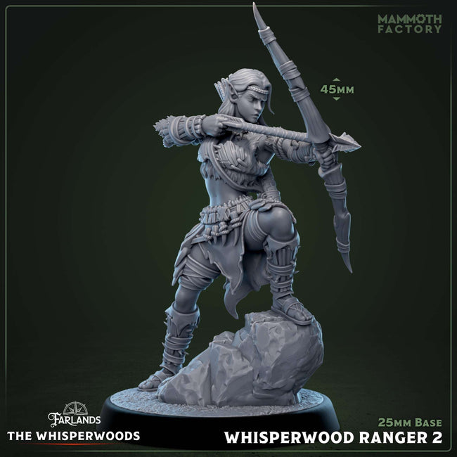 Whisperwood Ranger: Sculpt 2 (Female Wood Elf Archer) Hover Image