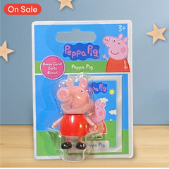 Peppa Pig Miniature Figure / Cake Topper with Bonus Card - Peppa Pig Collection