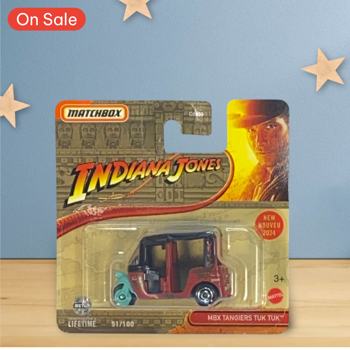 Matchbox MBX Tangiers Tuk Tuk - Indiana Jones Series Short Card