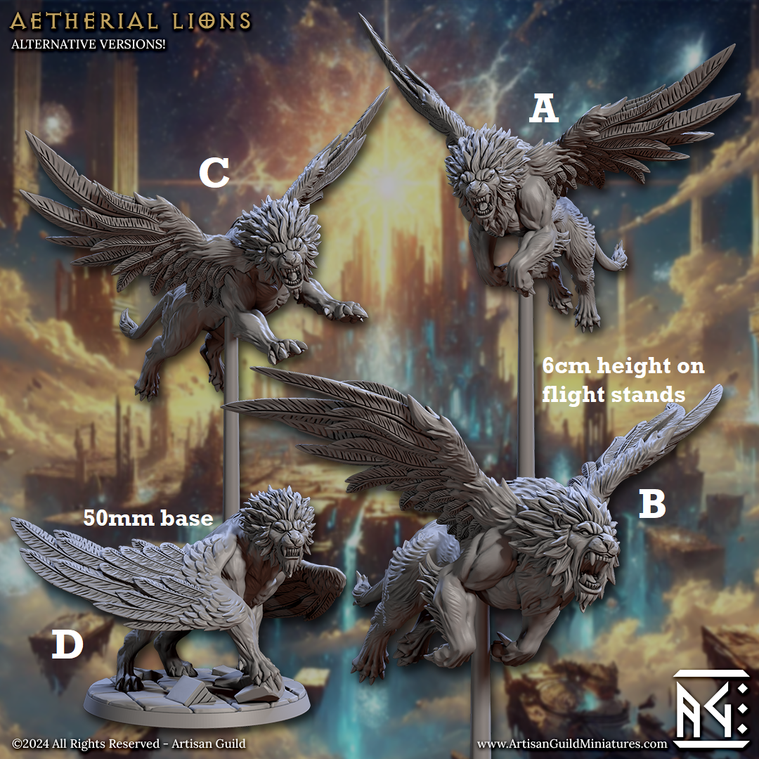 Wild Aetheral Lions (Lion Griffins)
