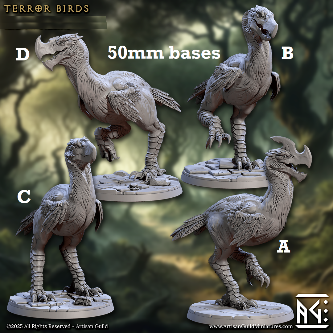 Wild Terror Birds (Axebeaks)