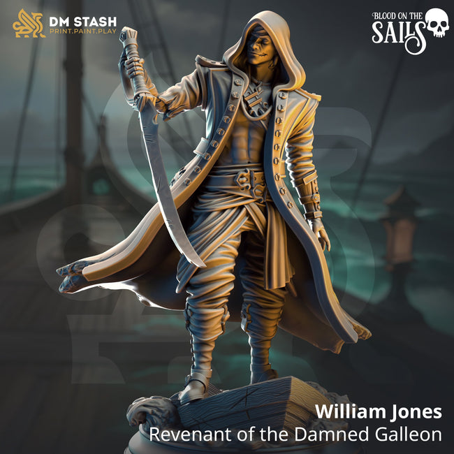 William Jones, Revenant of the Damned Galleon (Male Undead Pirate) - Hover Image
