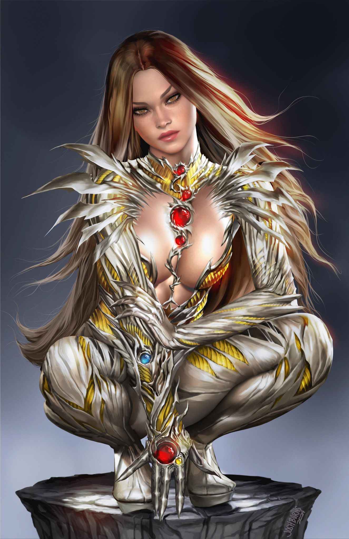 WITCHBLADE #1 (JOSH BURNS EXCLUSIVE GRAY VARIANT) COMIC BOOK ~ Image Comics Main image