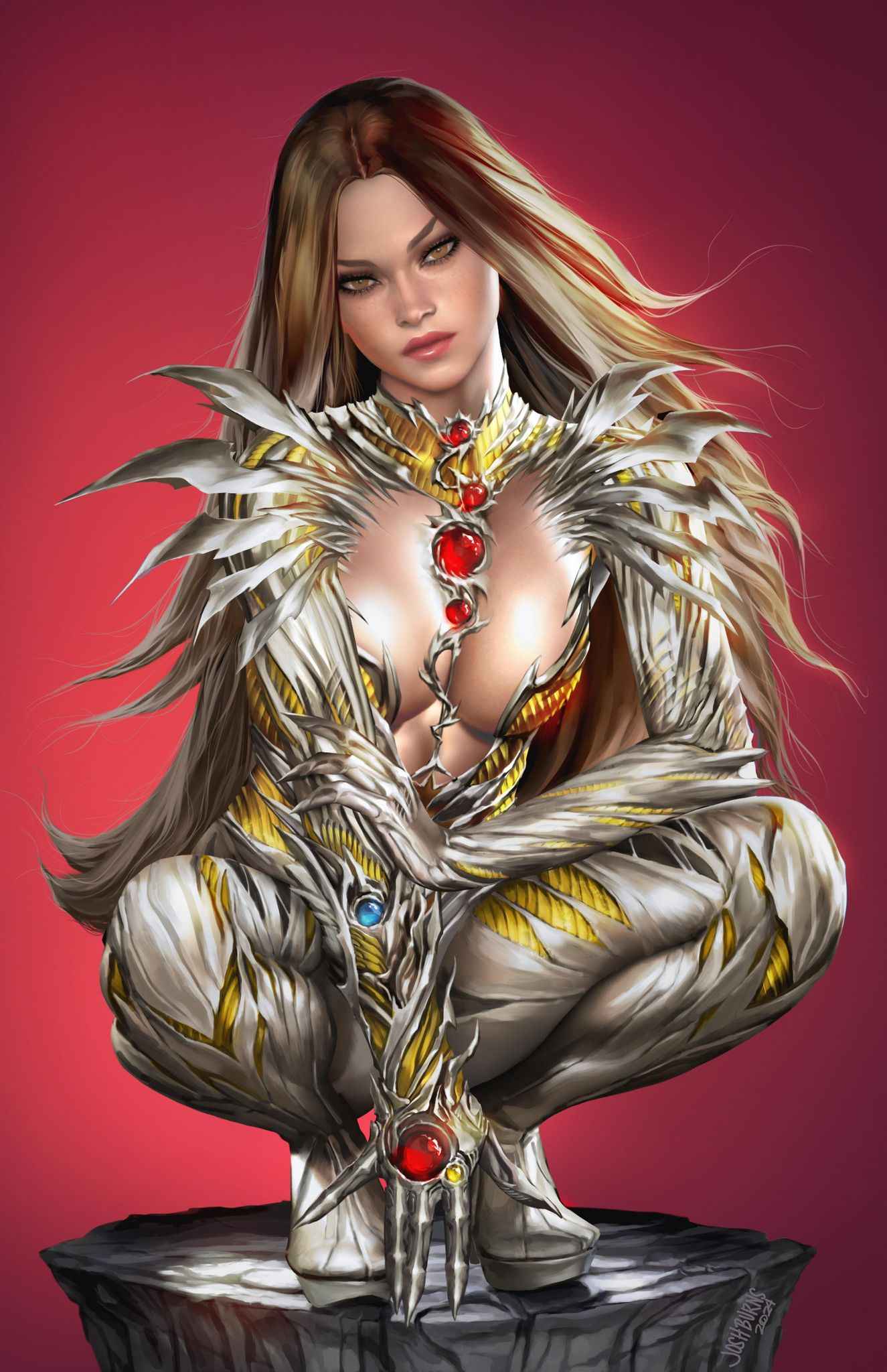 WITCHBLADE #1 (JOSH BURNS EXCLUSIVE RED VARIANT) COMIC BOOK ~ Image Comics Main image