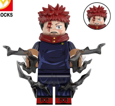 Itadori Yuji Custom Minifig - Collectors World Toys Hover Image