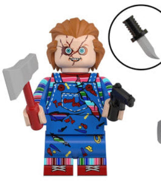 Evil Doll Custom Minifig - Collectors World Toys Hover Image