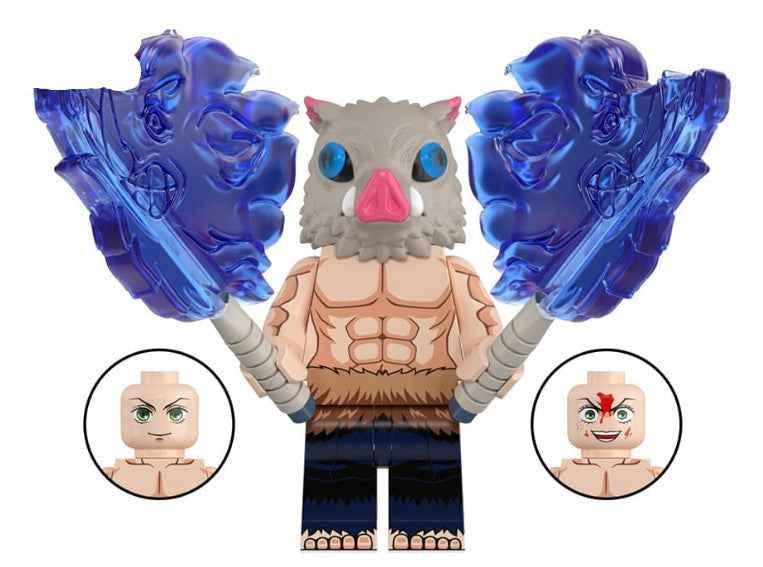 Boar Mask Swordsman Custom Minifig