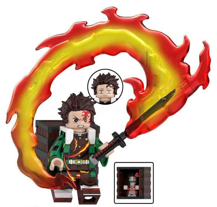 Water Pillar Swordsman Custom Minifig Main image