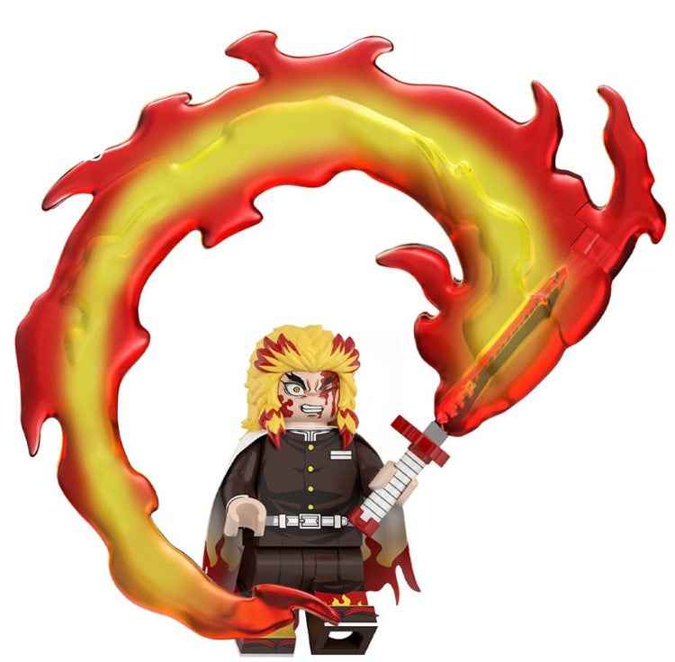 Flame Pillar Swordsman Custom Minifig Main image