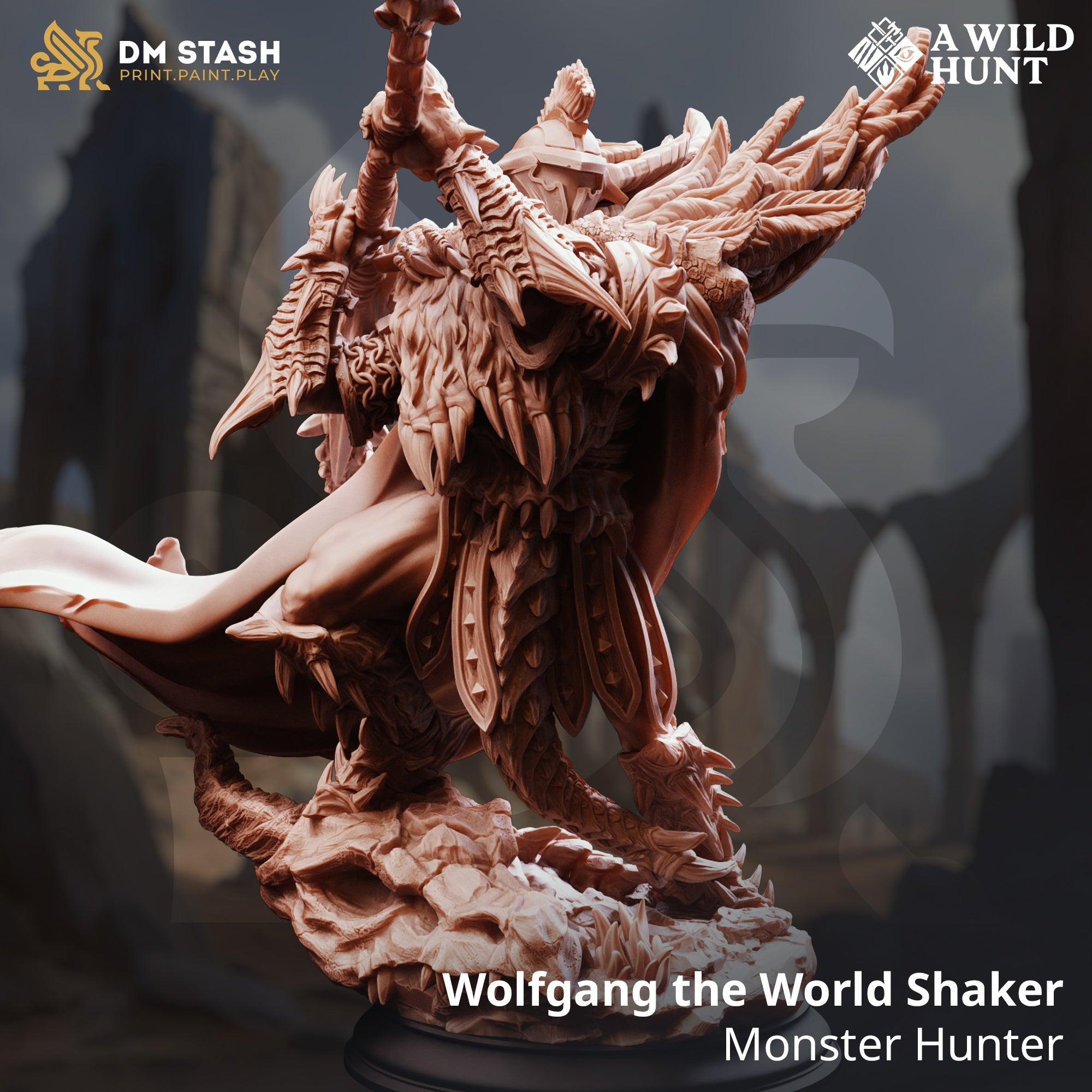 Wolfgang the World Shaker, Monster Hunter (Male Human Fighter) Main image