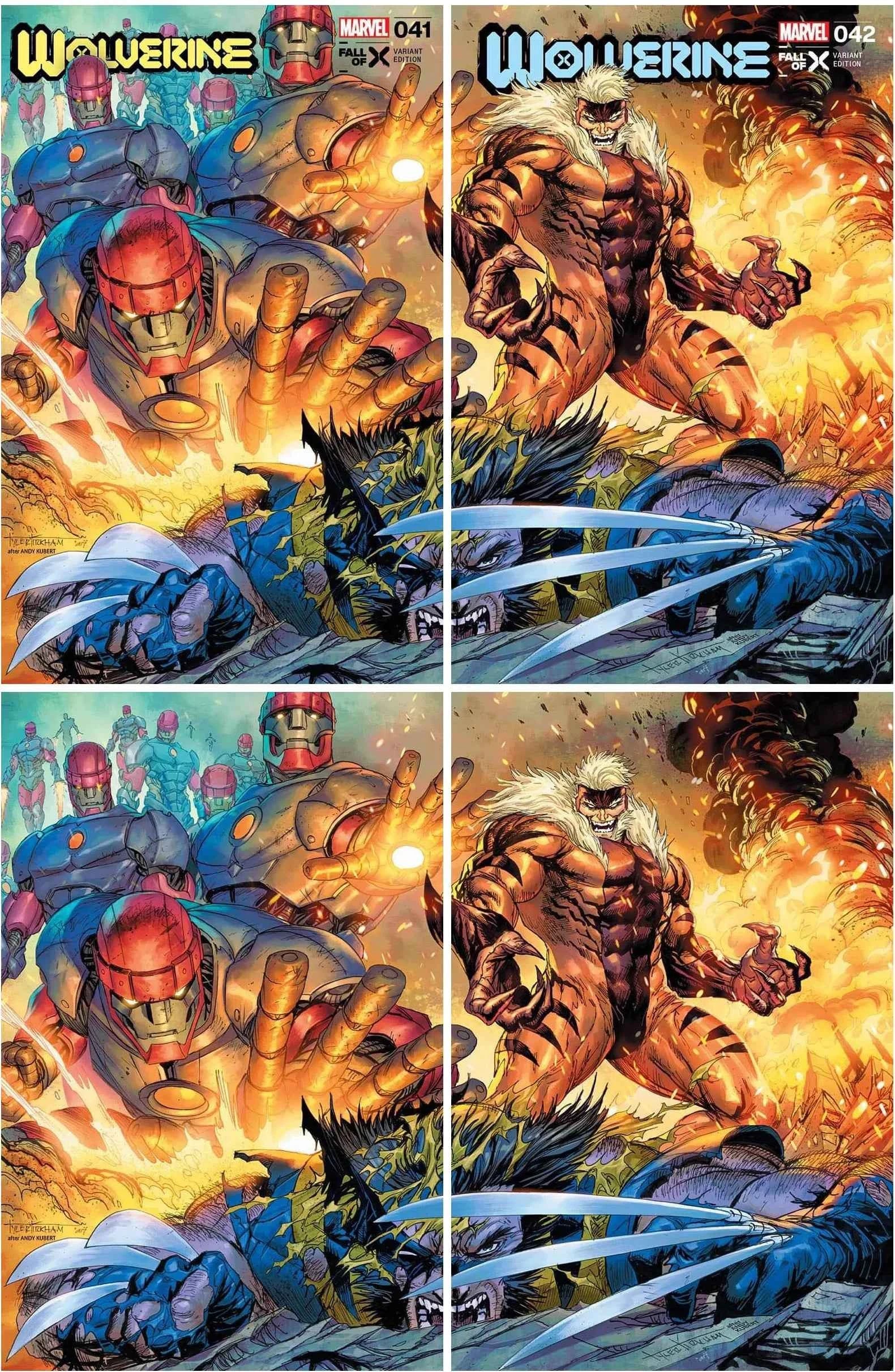 WOLVERINE #41 & 42 (TYLER KIRKHAM EXCLUSIVE CONNECTING TRADE/VIRGIN VARIANT SET) Main image