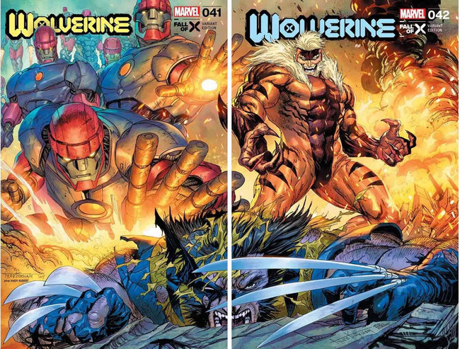 WOLVERINE #41 & 42 (TYLER KIRKHAM EXCLUSIVE CONNECTING TRADE DRESS VARIANT SET) Hover Image