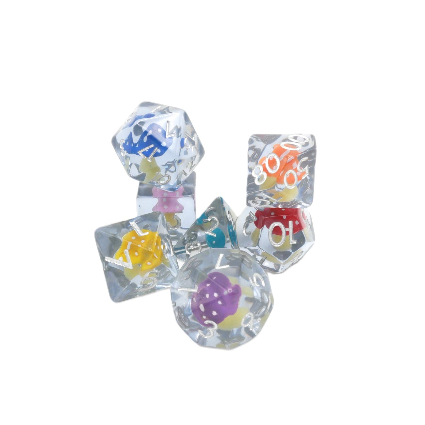 Woodland Trip - 7 Piece DnD Dice Set | Acrylic RPG Gaming Dice